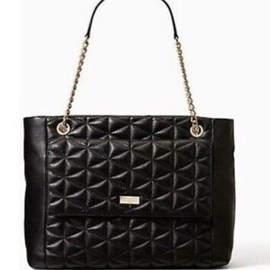 Kate Spade Black EMERY COURT WILLIS Pebbled Leather Purse